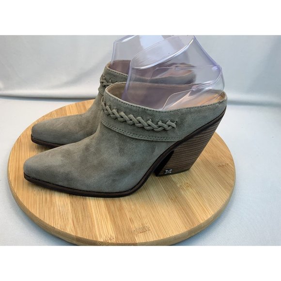 Sam Edelman Alison Women’s Western Mule Beige 8.5 Suede Leather - Picture 4 of 8